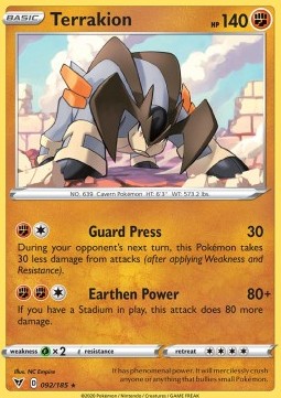 Terrakion⁣ - Vivid Voltage⁣ (Rare)⁣ [92]