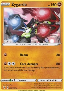 Zygarde⁣ - Vivid Voltage⁣ (Holo Rare)⁣ [93]