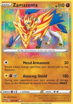 Zamazenta⁣ - Vivid Voltage⁣ (Amazing Rare)⁣ [102]