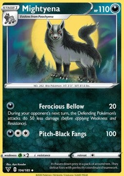 Mightyena⁣ - Vivid Voltage⁣ (Uncommon)⁣ [104]