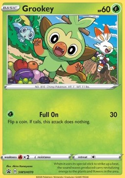 Grookey⁣ - SWSH Black Star Promos⁣ (Promo)⁣ [070]