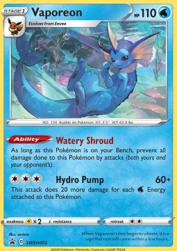 Vaporeon⁣ - SWSH Black Star Promos⁣ (Promo)⁣ [072]