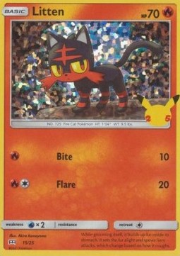 Litten - McDonald's Collection 25th Anniversary (Promo) [MCD25-15]