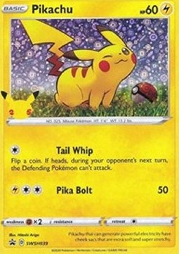 Pikachu - SWSH Black Star Promos (Promo) [SWSH-039]