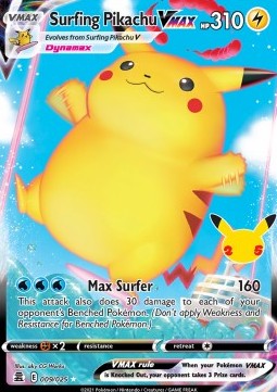 Surfing Pikachu VMAX - Celebrations (Ultra Rare) [CEL-009]