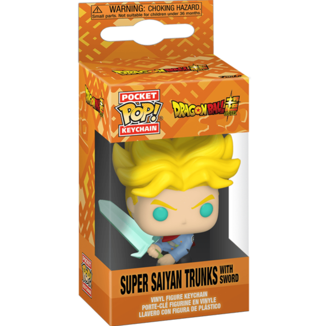 Funko Pocket POP! Keychain - Dragon Ball Super: Super Saiyan Trunks with Sword Action- og legetøjsfigurer Funko POP!