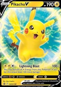 Pikachu V⁣ - SWSH Black Star Promos⁣ (Promo)⁣ [198]