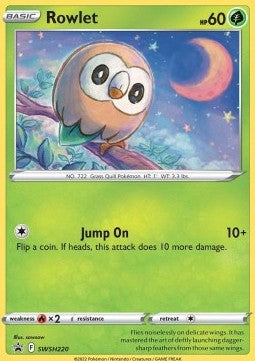 Rowlet⁣ - SWSH Black Star Promos⁣ (Promo)⁣ [220]