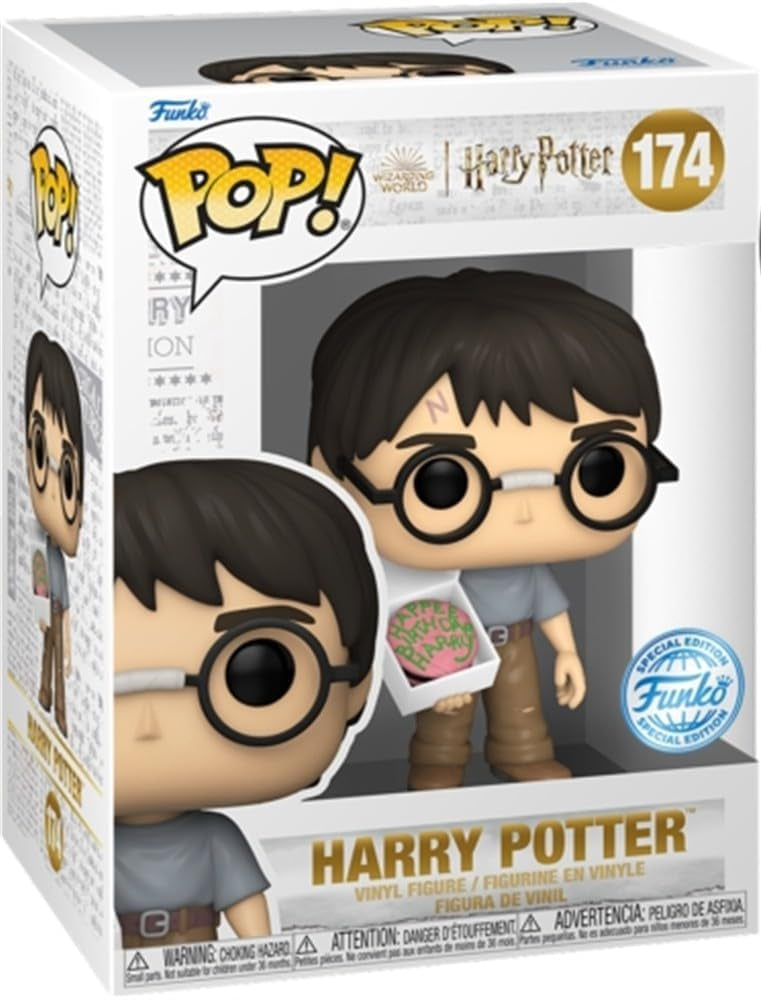 Funko POP! - Harry Potter: Harry Potter (with Birthday Cake) #174 (Special Edition) Figur