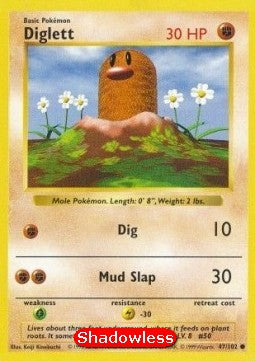 Diglett⁣ - Base Set⁣ (Common)⁣ [47]