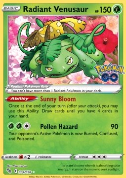 Radiant Venusaur - Pokémon GO (Ultra Rare) [PGO-004]