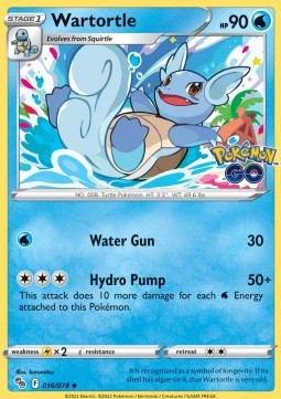 Wartortle - Pokémon GO (Uncommon) [PGO-016]