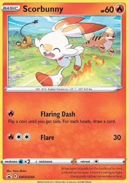 Scorbunny⁣ - SWSH Black Star Promos⁣ (Promo)⁣ [244]