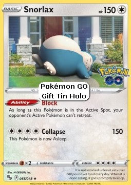 Snorlax - Pokémon GO (Promo) [PGO-055]