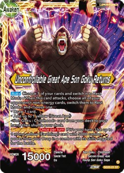 Son Goku // Uncontrollable Great Ape Son Goku Returns⁣ - Starter Deck: Yellow Transformation⁣ (Starter Rare)⁣ [01]