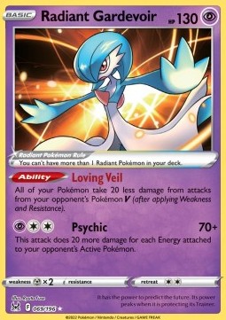 Radiant Gardevoir⁣ - Lost Origin⁣ (Ultra Rare)⁣ [069]