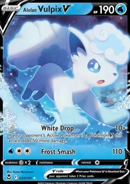 Alolan Vulpix V⁣ - Silver Tempest⁣ (Ultra Rare)⁣ [033]