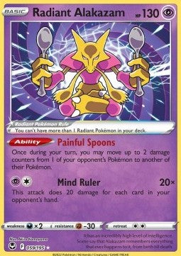 Radiant Alakazam⁣ - Silver Tempest⁣ (Ultra Rare)⁣ [059]