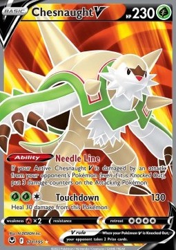 Chesnaught V⁣ - Silver Tempest⁣ (Ultra Rare)⁣ [171]