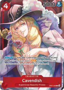Cavendish (OP01-008) (V.2) - Romance Dawn (Alternate Art) [OP01-008]