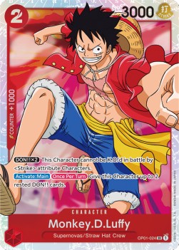 Monkey.D.Luffy (OP01-024) (V.1)⁣ - Romance Dawn⁣ (Super Rare)⁣ [024]