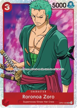 Roronoa Zoro (OP01-025) (V.1)⁣ - Romance Dawn⁣ (Super Rare)⁣ [025]