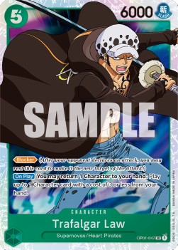 Trafalgar Law (OP01-047) (V.1)⁣ - Romance Dawn⁣ (Super Rare)⁣ [047]