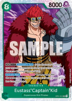 Eustass"Captain"Kid (OP01-051) (V.1)⁣ - Romance Dawn⁣ (Super Rare)⁣ [051]