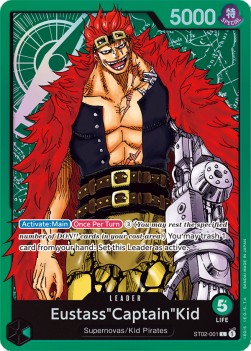 Eustass"Captain"Kid (ST02-001) (V.1) - Starter Deck: Worst Generation (Leader) [ST-02-001]