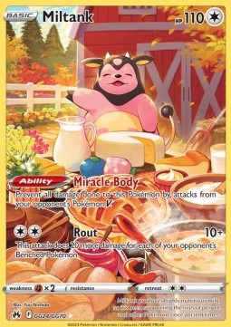 Miltank⁣ - Crown Zenith⁣ (Holo Rare)⁣ [GG24]