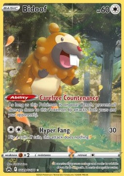 Bidoof⁣ - Crown Zenith⁣ (Holo Rare)⁣ [GG29]