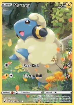 Mareep⁣ - Crown Zenith⁣ (Holo Rare)⁣ [GG34]