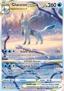 Glaceon VSTAR⁣ - Crown Zenith⁣ (Ultra Rare)⁣ [GG40]