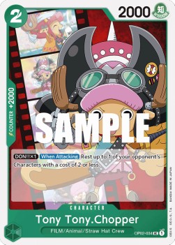 Tony Tony.Chopper (OP02-034)⁣ - Paramount War⁣ (Uncommon)⁣ [034]