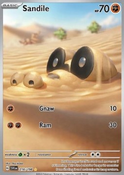 Sandile⁣ - Scarlet & Violet⁣ (Illustration Rare)⁣ [216]