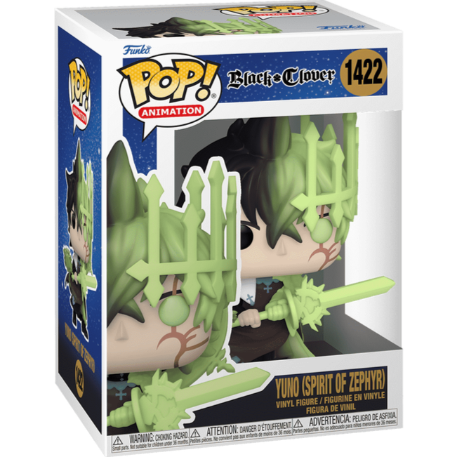 Funko POP! Black Clover Yuno Spirit of Zephyr #1422 Figur