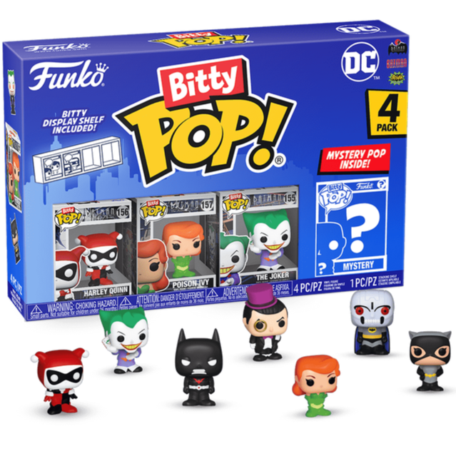 Funko Pocket Bitty POP! - DC: Harley Quinn 4-Pack Action- Og Legetøjsfigurer Funko