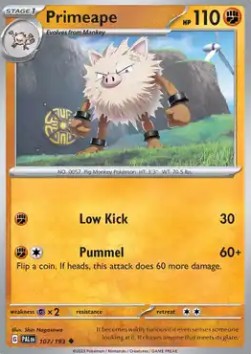 Primeape⁣ - Paldea Evolved⁣ (Uncommon)⁣ [107]