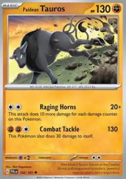 Paldean Tauros⁣ - Paldea Evolved⁣ (Uncommon)⁣ [108]