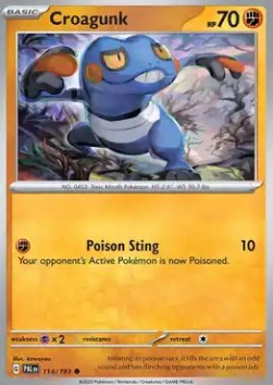 Croagunk⁣ - Paldea Evolved⁣ (Common)⁣ [114]