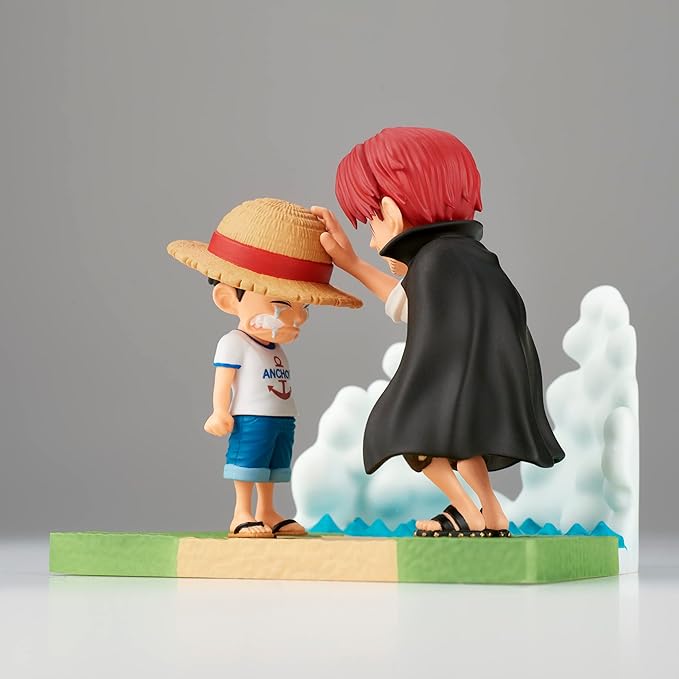 Banpresto World Collectable Figure One Piece Log Stories Monkey D. Luffy & Shanks Figur