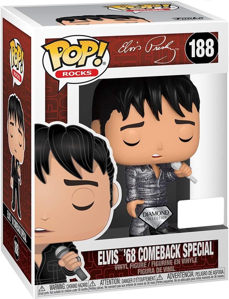 Funko POP! - Elvis Presley: Elvis '68 Comeback Special #188 (Special Edition) Figur