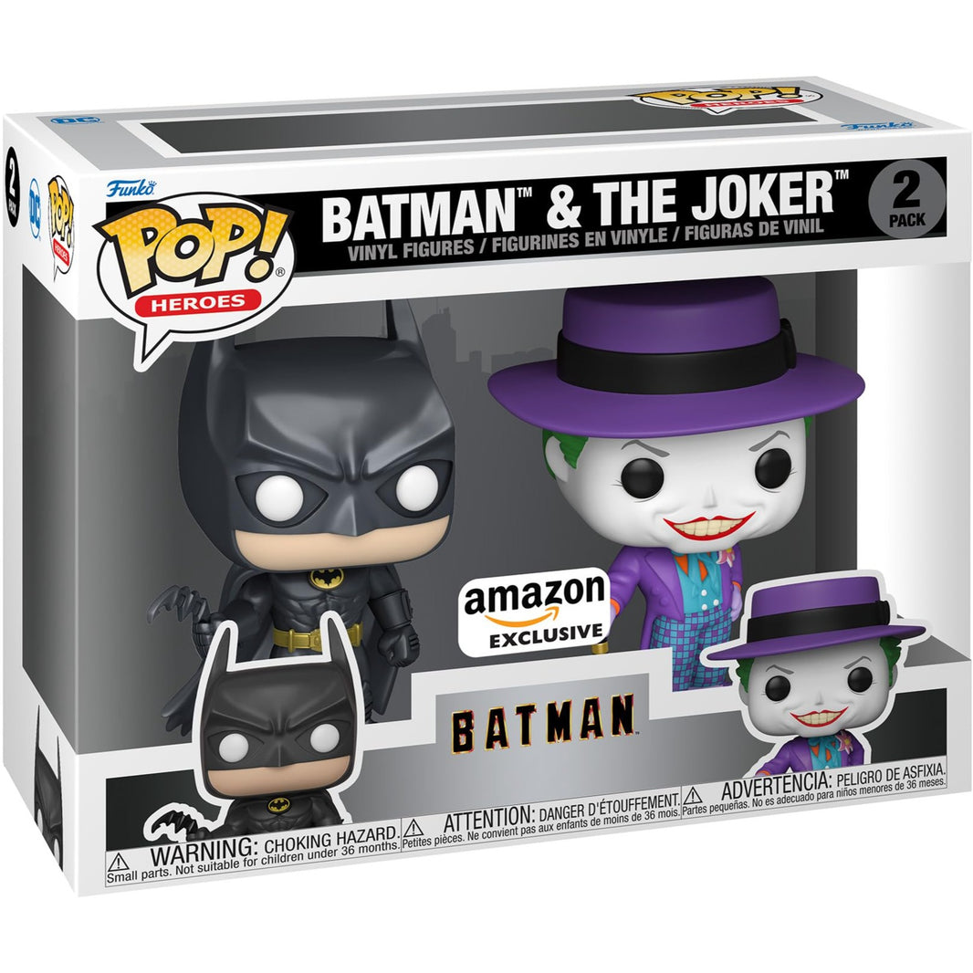 Funko POP! 2-Pack: Batman og The Joker Amazon Exclusive Action- og legetøjsfigurer Funko POP!