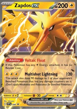 Zapdos ex⁣ - SV Black Star Promos⁣ (Promo)⁣ [049]