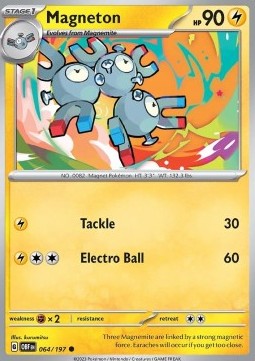 Magneton⁣ - Obsidian Flames⁣ (Common)⁣ [064]