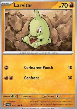 Larvitar⁣ - Obsidian Flames⁣ (Common)⁣ [105]