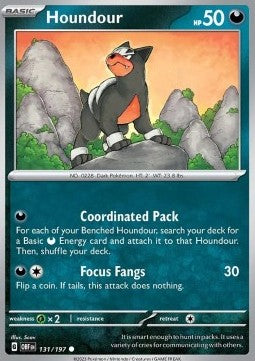 Houndour⁣ - Obsidian Flames⁣ (Common)⁣ [131]