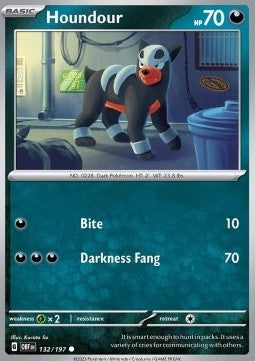 Houndour⁣ - Obsidian Flames⁣ (Common)⁣ [132]