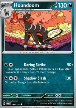 Houndoom⁣ - Obsidian Flames⁣ (Uncommon)⁣ [133]