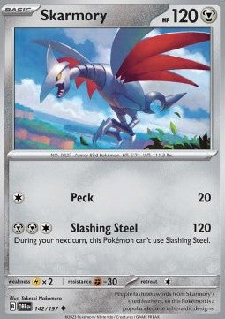 Skarmory⁣ - Obsidian Flames⁣ (Uncommon)⁣ [142]